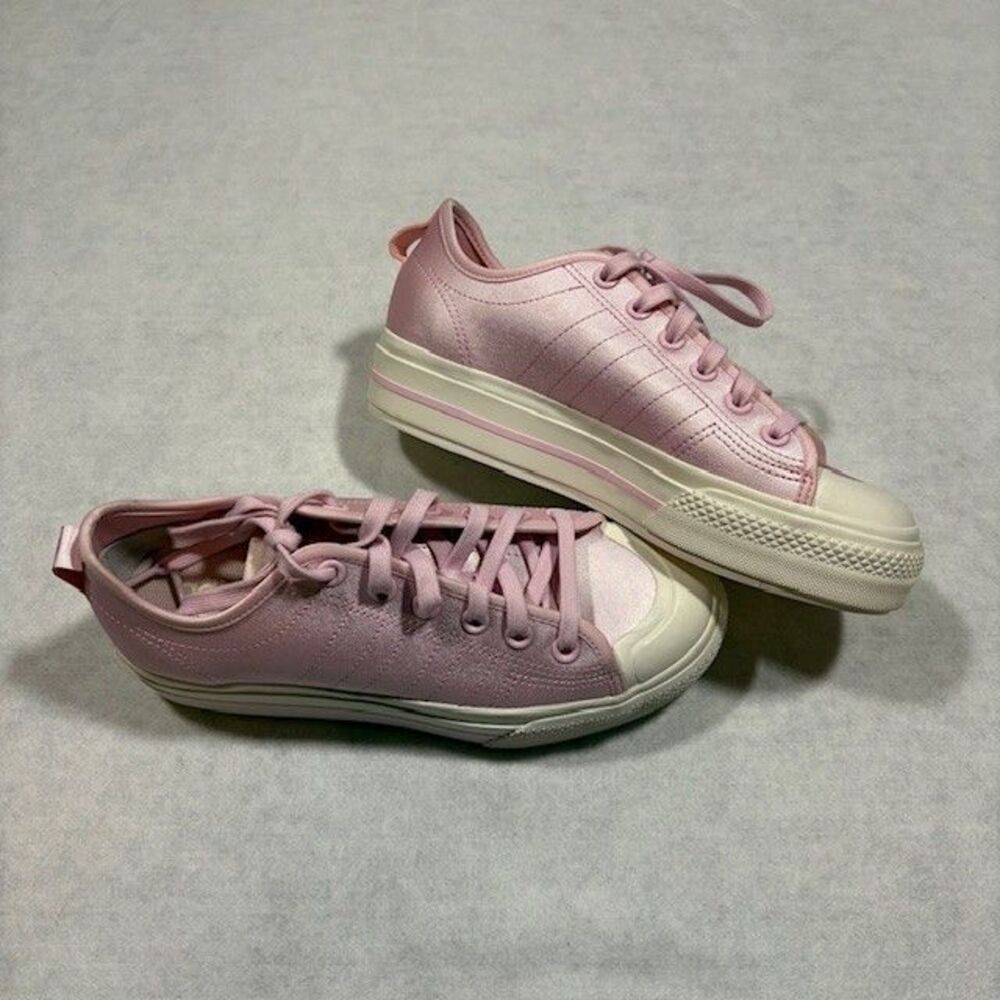 Adidas Originals Nizza RF Platform Womens Size 8 Pink Low Top Sneakers - Picture 3 of 9